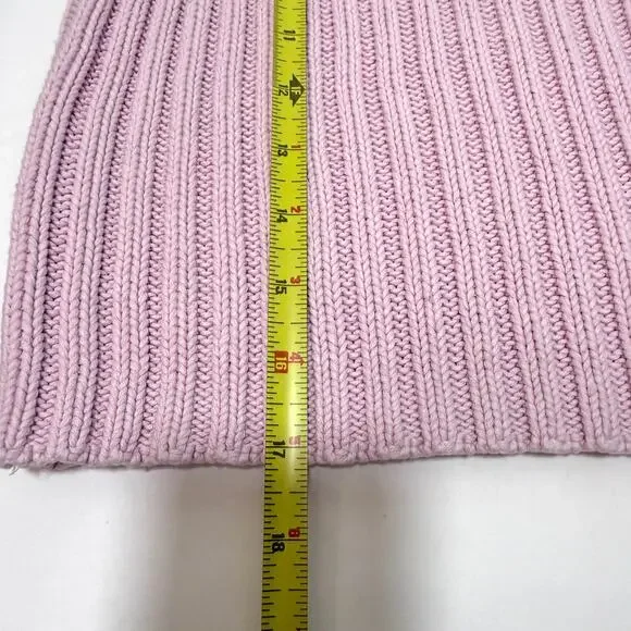 Zara Sleeveless Turtleneck Ribbed Knit Sweater Tank S Pink Preppy Y2K Soft Girl - Picture 7 of 7